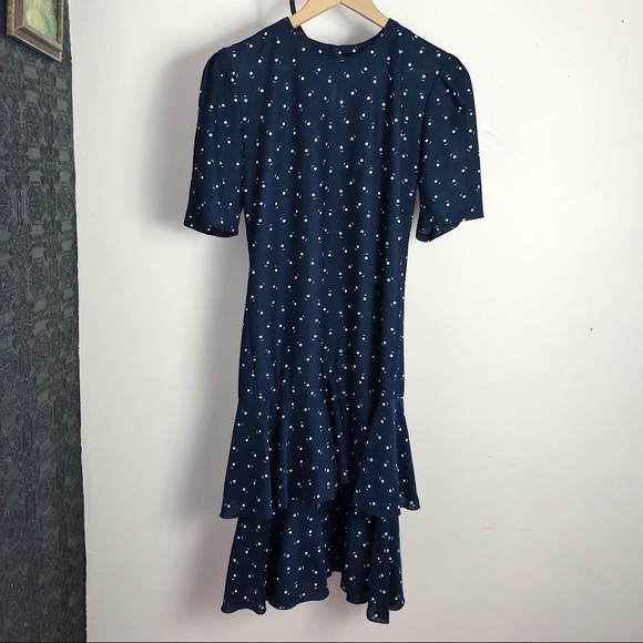 Vintage shift, drop waist ruffle dress. - Picture 2 of 6